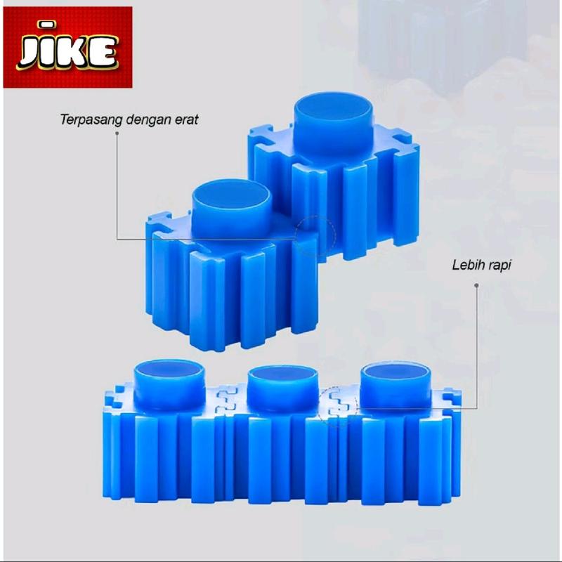 ( JiKE ) Nano Blocks LILO STITCH Ear Up 3D Model, Mainan Blok Susun, Blok Konstruksi DIY, Dekorasi Hiasan Karakter Animasi, hadiah Kado Anak Toys Plastik Kotak 7