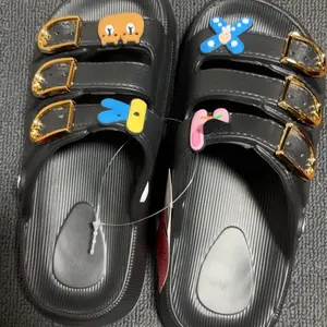 Sandal Selop Anak Perempuan Sendal Anak Cewek Anti Slip Aksesoris Huruf Hewan Bahan Karet EVA Rubber Size 24-35 H2510K-1 H2510T-1
