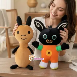 Boneka Bing Bunny Kelinci Hitam Viral Tinggi 45 Cm Murah