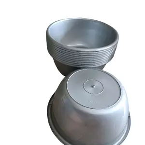 Omahqu Baskom Bulat Baskom Warna Metalik Baskom Metalik Omahqu untuk Penggunaan yang Dinyatakan