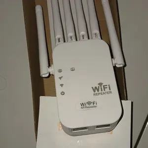 COD Repeater WiFi 1200Mbps 6 Antena Dual Band 2.4G&5G｜Penguat Sinyal Tembus Tembok｜Extender Router Sinyal Kuat Stabil Ada Port LAN