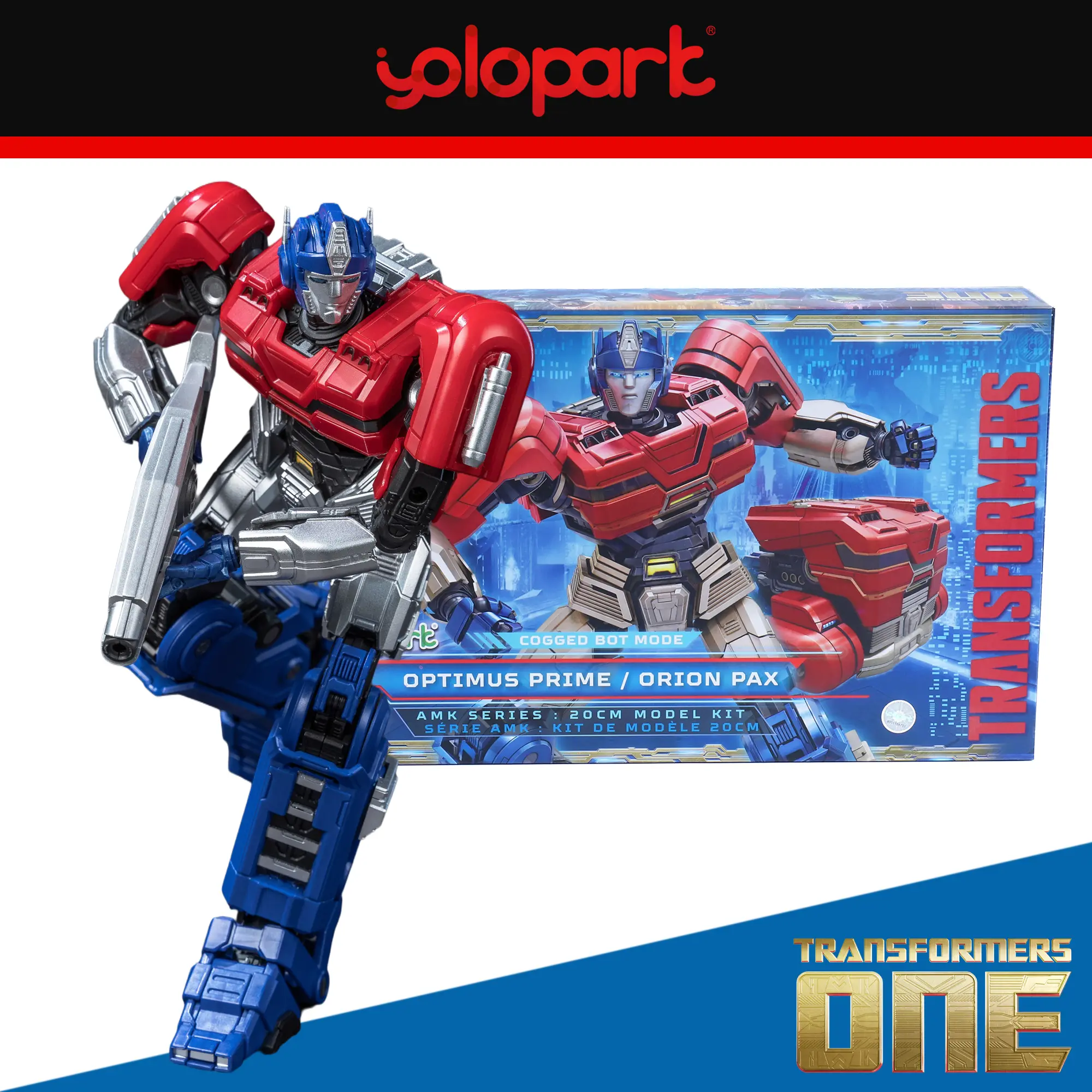 【Yolopark】Transformers ONE - 20cm Orion Pax [Optimus Prime] Cogged Mode Model Kit - AMK Series