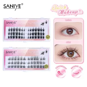 SANIYE Bulu Mata Tanam Curly False Eyelash Extension Set Angel Eyelashes Lem Bulu Mata J3003
