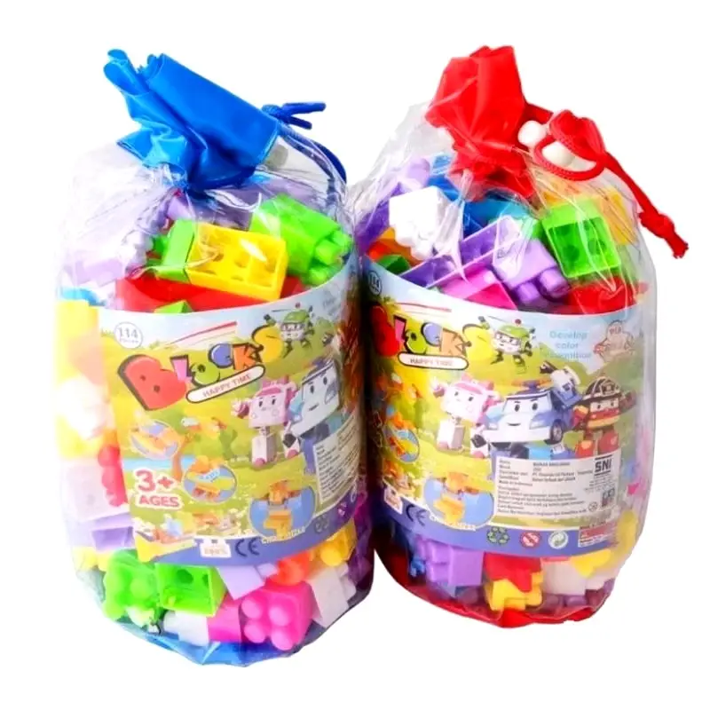 Mainan Edukasi Blok Susun Isi 114pcs, 102pcs, 78pcs Block Susun Edukasi Anak Toys 4