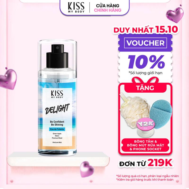 Xịt Thơm Toàn Thân Hương Nước Hoa KISS MY BODY – Hương Delight 88ML Nữ Cosmetic