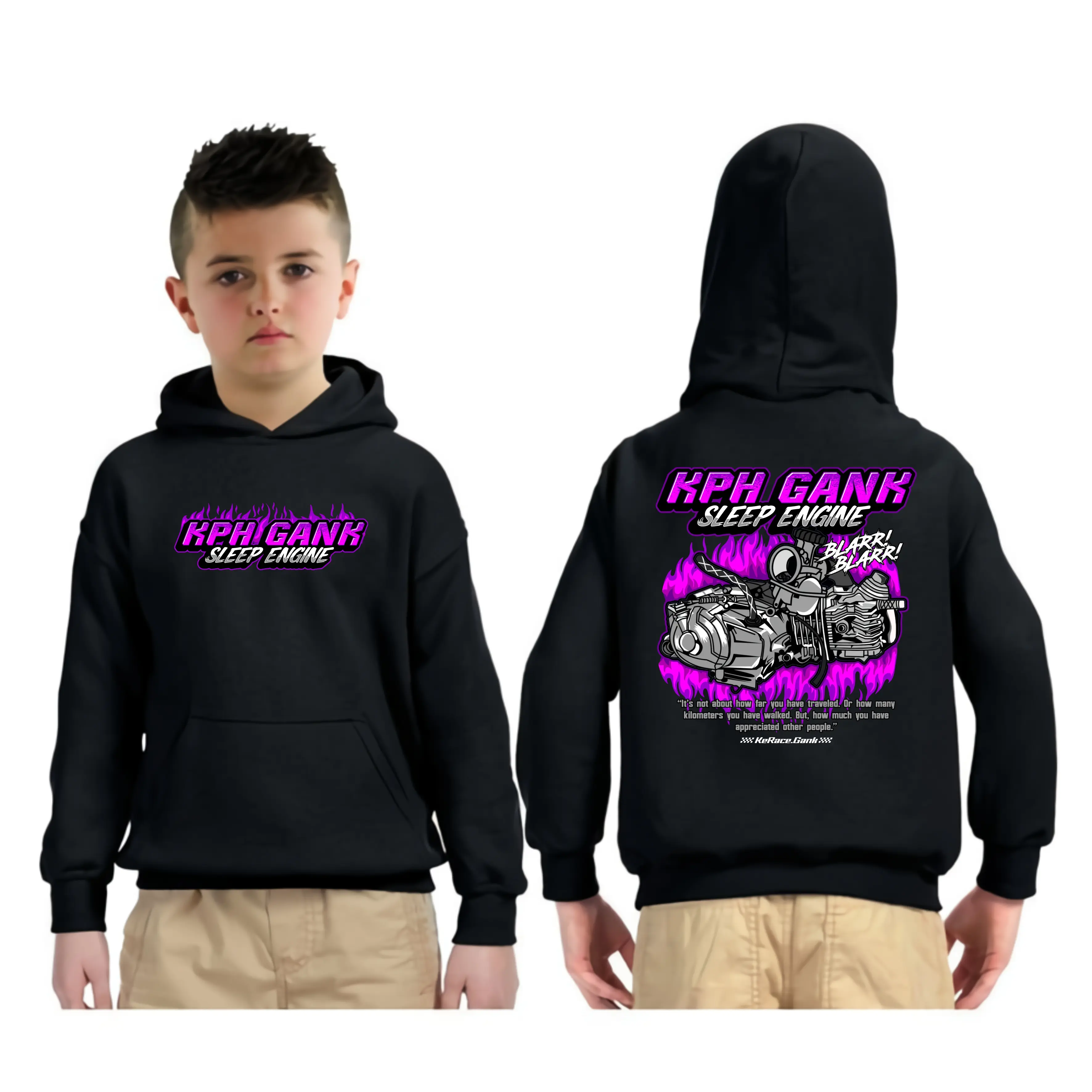 Jaket Hoodie Anak Racing KPH GANK Sleep Engine PREMIUM