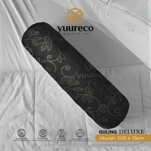 Guling Knitting Hitam Premium Deluxe Bantal by Yuureco