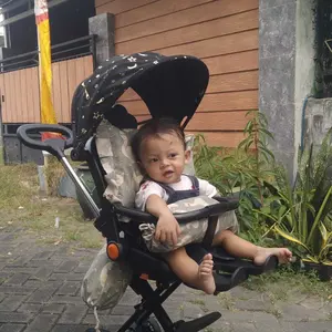 Hapyee Stroller Bayi Lipat Travelling Duduk Dan Berbaring  Kereta Dorong Bayi kursi Dua Arah