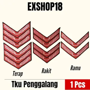 TKU Penggalang Tanda Kecakapan Pramuka Ramu Rakit Terap Bordir / Bed Tanda Kecakapan Umum Penggalang (Manggar) Bordir