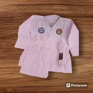 dobok taekwondo anak pria dan wanita gratis sabuk putih
