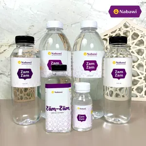 Air Zamzam Kemasan Botol 50ml 80ml 250ml 500ml 1 Liter Asli 100% Original Oleh Oleh Haji dan Umroh