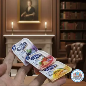 Silkys Duo Puding Jeli isi 10 Pcs/ Pack Lapis Buah Gula Aren Rasa Beragam Taste Berwarna-warni