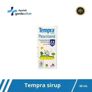 Apotek Garda Sehat -Tempra sirup 60 mL rasa anggur original 100%