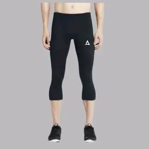 Celana Legging 3/4 Dalaman Olahraga Pria Wanita Sport Gym Fitnes Volly Senam Lari