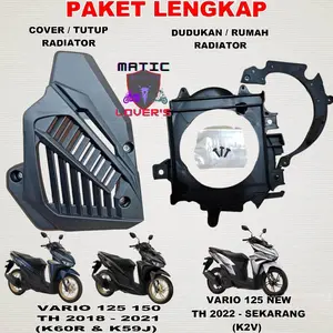 cover radiator tutup radiator set dudukan/rumah radiator pelindung radiator vario 125 150 led new k59j vario 125 new 2022 k2v