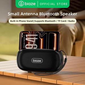 Biaze D93 Twin TWS Bluetooth 5.3 Portable Speaker with Powerful Bass | Hands-Free Calling, Long Battery Life | Perfect for Home, Parties, Movies, Offices, Business, Relaxation, Camping | Compatible with Android, iOS, Tablets, iPad, Phones