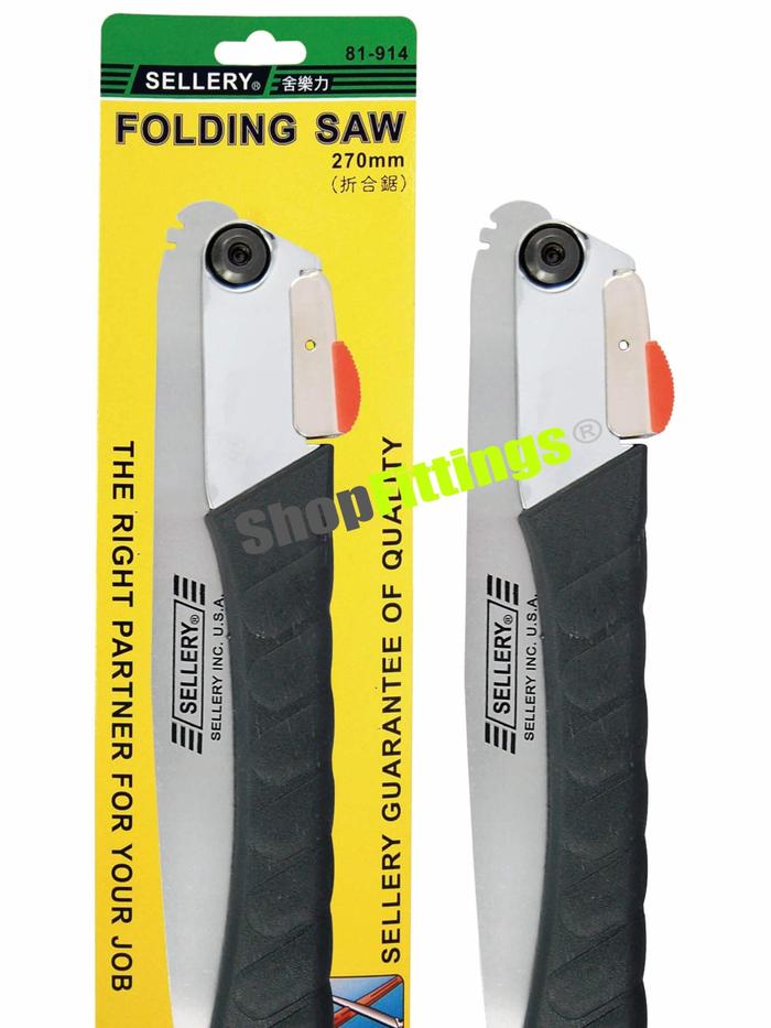 Gambar Sellery 81 914 Gergaji Kayu Lipat 10" Wood Folding Saw Black Handle dari Shop Fittings Kota Administrasi Jakarta Timur Tokopedia