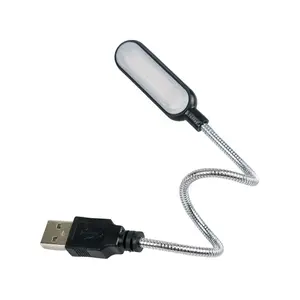 Lampu Baca Mini LED Reading Lamp Flexible USB Plug 5V 1W Cool White
