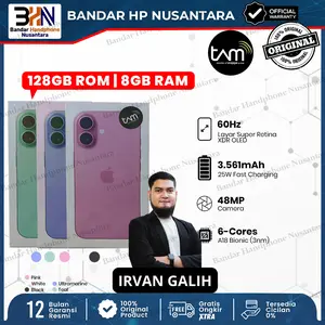 [Exclusive Irvan Galih] [TAM] Apple iPhone 16 128GB NEW GARANSI TAM