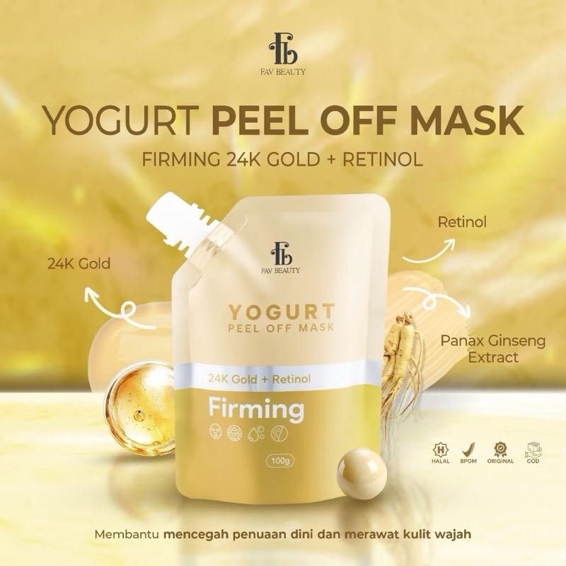 ￼FAV Beauty Yogurt Peel Off Mask | Acne Care Skin Barrier Firming Brightening | Masker Peel Off Perawatan Jerawat Mencerahkan Mengencangkan Melembabkan Kulit Wajah BPOM 5