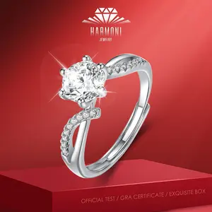 [SPESIAL HARGA PROMO] Cincin Pertunangan Klasik Wanita Elegan | Kilau Seperti Berlian Asli Anti Karat, Anti Luntur & Tdak Berubah Warna | Free Box+Sertifikat+Card NJZ-171