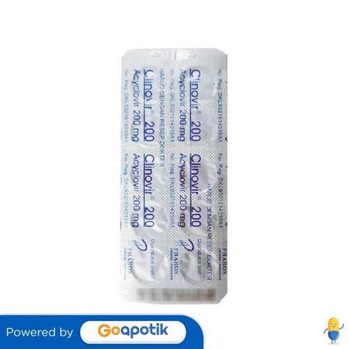 CLINOVIR 200 MG STRIP 10 TABLET