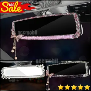 Kaca Spion Jepit Hiasan Diamond DAD Crown Premium Series