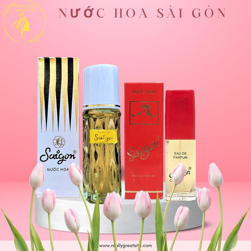  Sài Gòn Nước Hoa Sài Gòn Trắng Sọc 46ml & Đỏ 27ml - Hương Hoa Trái Cây Gỗ - Phong Cách Hiện Đại Tao Nhã - Xuất Xứ Việt Nam 