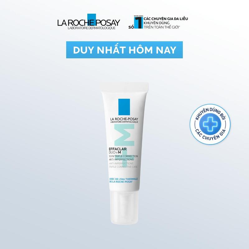 Kem dưỡng giảm mụn nhanh 8 giờ La Roche-Posay Effaclar Duo+ M 7.5ml