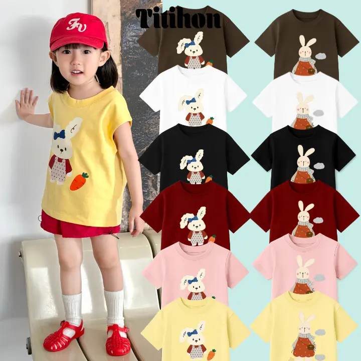 [A01]  TITIHON / TỔNG HỢP HAI MÃ ÁO THỎ ĐÁNG YÊU CHO BÉ TỪ 2 ĐẾN 10 TUỔI