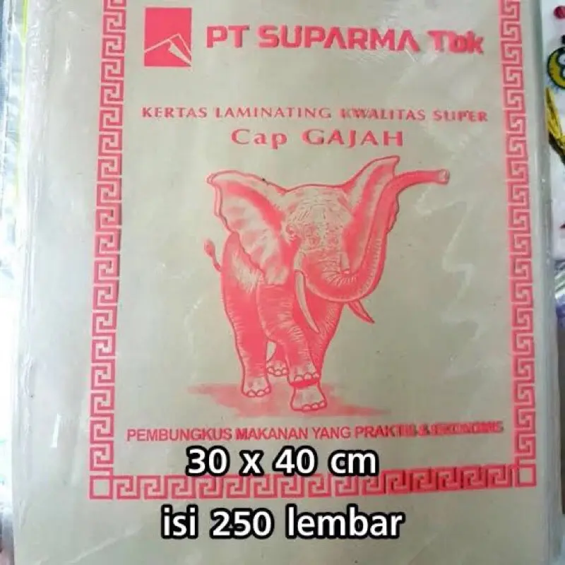 Kertas Bungkus Nasi Cap Gajah 250 lembar