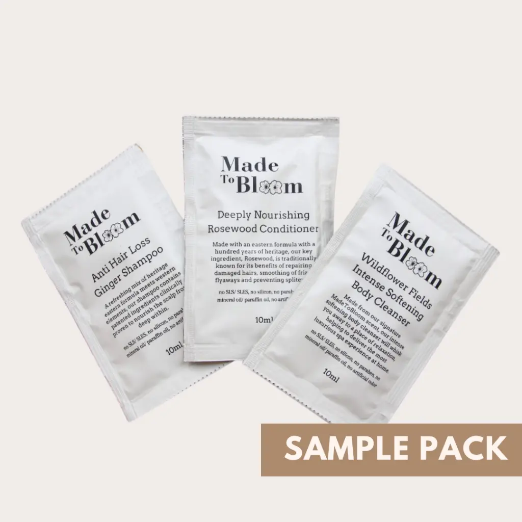 [MadeToBloom] Trio Trial Kits consists of Shampoo, Conditioner and Body Cleanser