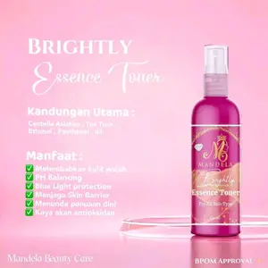 Mandela Beauty Care Toner MBC Skincare Original Brightly Essence Toner BPOM Approval Melmelankan Kulit Wajah PH Balancing