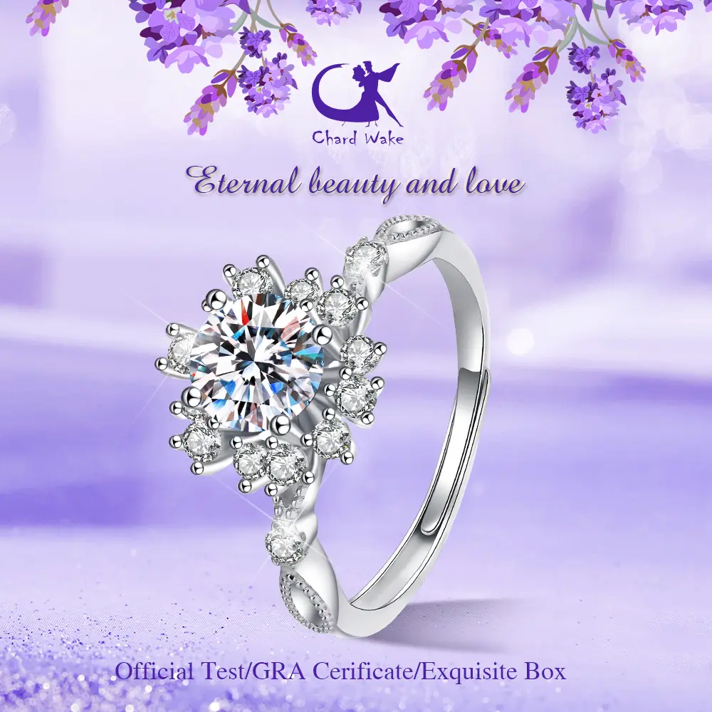 【003Harga telah dibanting, segera di CO】Chard Wake Cincin Wanita Original Berlian Adjustable Size Perhiasan Tunangan Cincin Cewel Fashion Korea Rings CWR020