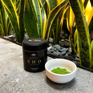 KISO Matcha SHO Single Cultivar OKUMIDORI Platinum Blend Ceremonial Matcha Powder / SHO Ceremonial Matcha 30 Gram Origin KAGOSHIMA (RARE)