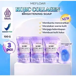 [BELI 3 PCS LEBIH HEMAT] Sabun KOJIC Collagen Soap 100G Sabun Mandi Memutihkan Badan dan Wajah ORI