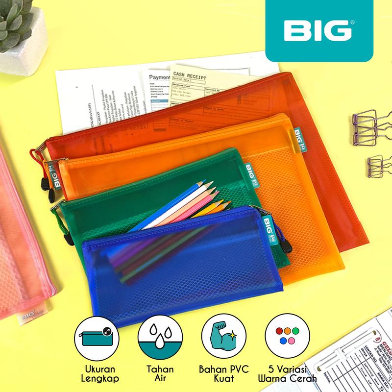BIG Pocket File Zipper Folder File PO-9001 Stationery - Shop | Tokopedia