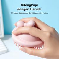 Gambar OHSOME -  40000KM Scalp Brush Sikat Kepala Mandi Lembut dan Halus Bersih Maksimal - Pink White dari OHSOME Homeliving Kab. Bekasi 3 Tokopedia