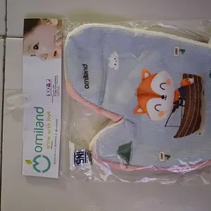 Omiland Waslap Tangan / Kotak Isi 2 FOX Series - OTW 1007 1008 Bayi Bunda Kulit Microfiber Biru