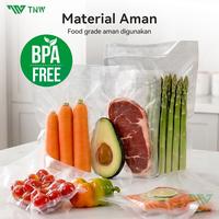 Gambar TNW Plastik Vacuum Sealer 40PCS Emboss Vacuum Makanan Polos 20x25cm Food Grade - Kantong Vacuum dari TNW Home Kota Tangerang 2 Tokopedia