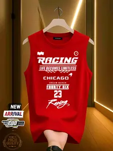 KAOS SINGLET PRIA GYM  RACING BIG SIZE SANTAI BAHAN COMBED ADEM NYAMAN DIPAKAI 6XL 5XL 4XL 3XL 2XL XL L M TANK TOP MAN