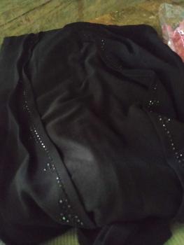 Product Review of ABAYA NAZIRA FULL HITAM  mote swarosky Hitam Polos terbaru 2024 Mutiara Muslim Wanita Bordir Ceruty from k**h 0