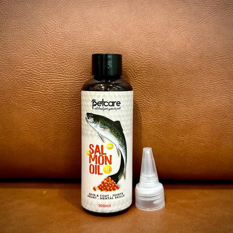 Tinh Dầu Cá Hồi PetCare 100ml tăng cường đề kháng, giúp chăm sóc mắt, mượt lông, giảm rụng lông, chứa nhiều vitamin & thực phẩm bổ sung. dùng được cho cả chó & mèo