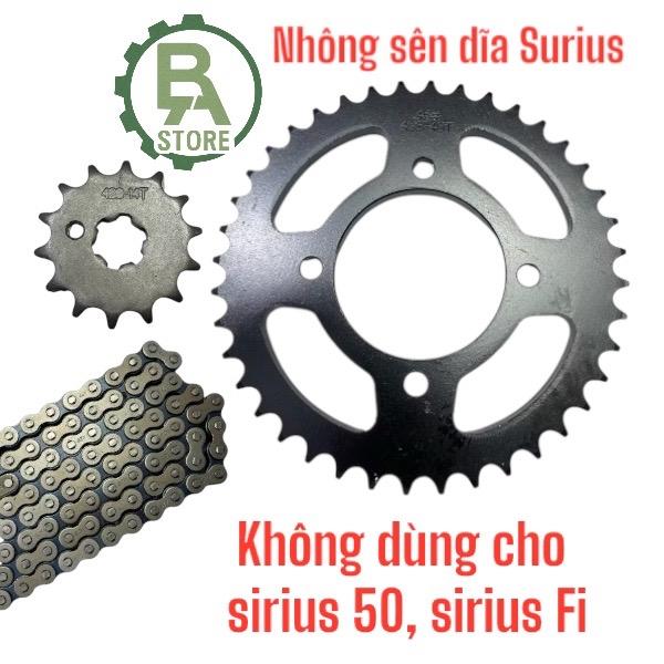  nhông sên dĩa xe sirius nhông xích xe sirius xăng cơ nhông xích xe máy 