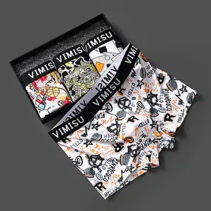 VIMISU Celana Dalam Pria Premium Quality Seamless Bahan Lembut Halus Motif Dewasa Katun Remaja Boxer Pria Antibakteri Super Soft Breathable Comfortable Sport Gajian Sale Diskon s.d 300rb