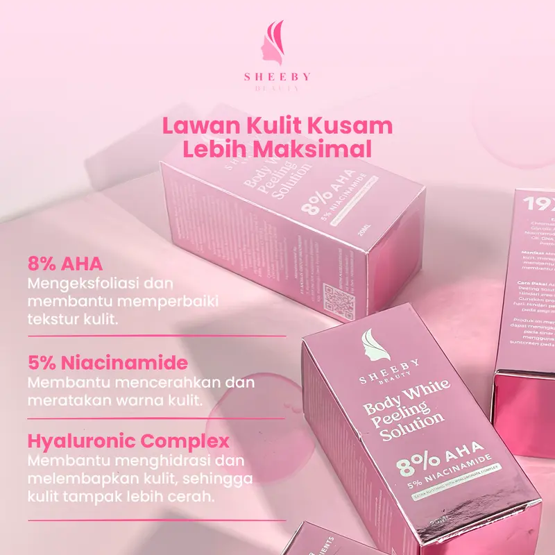 [BUNDLING 3pcs] SCOSME Body White Peeling – 8% AHA + Niacinamide | Solusi Cerah & Haluskan Kulit 1