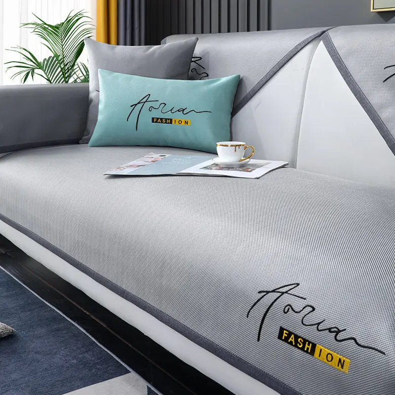 ice silk sofa cover non-slip sofa protector washable
