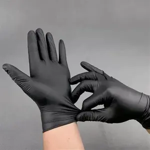 Sarung Tangan Disposable Nitrile BLACK/HITAM isi 50PCS (BISA COD)