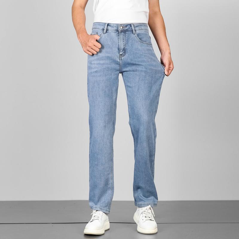  Quần jean nam dài quân jean nam ống suông MÀU XANH BẠC MS DL 20  ống 20-22 cm tùy size   Menswear Pants Có Túi 