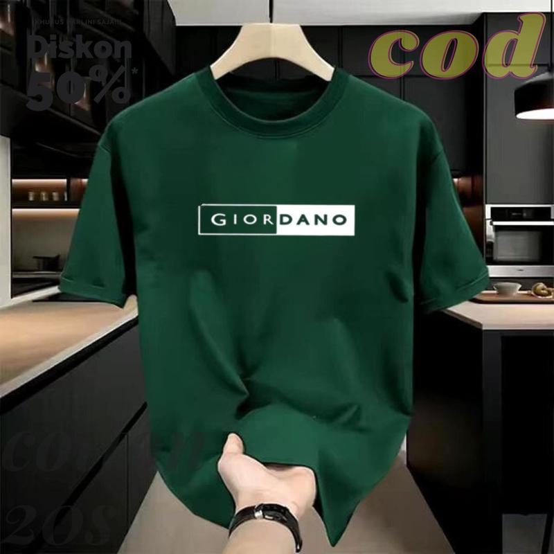 Product Introduction of DN STORE SHOP T - Shirt Baju Kaos  Distro Atasan Pria Wanita Pria Wanita giodn Blok  Logo putih cootun Combed 20S Tebal Nyaman Navy Keren 33